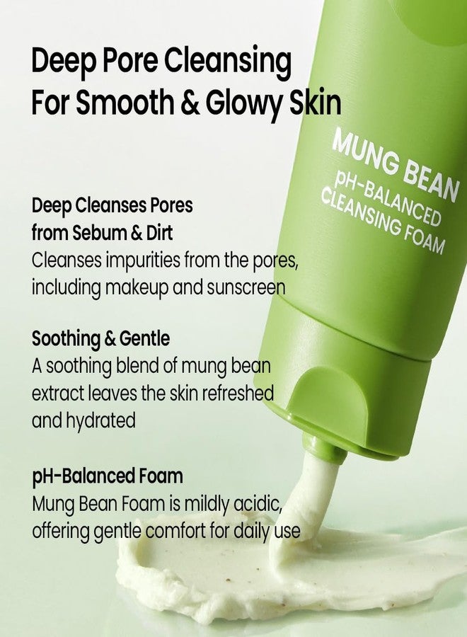beplain Mung Bean Pore Care Duo - Cleansing Oil & Cleansing Foam | Korean Skin Care | Suitable for Sensitive Skin |(6.76fl.oz/200ml) (5.4fl.oz/160ml) - Image 2